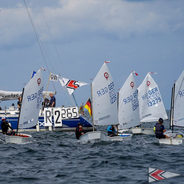 Optimisten Action auf dem Wasser | Foto: LYC