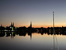 Trockensegeln am 1.4.2026 in Lübeck an der Wakenitz