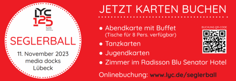 Seglerball am 11.11.2023: Es gibt noch Karten