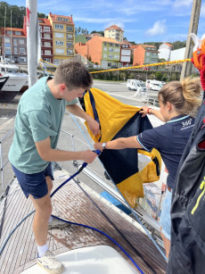 Crewfoto vor der Biskayaüberquerung | Foto: Privat