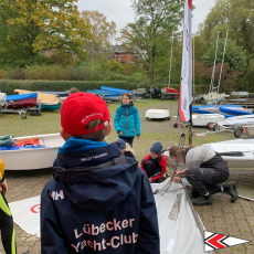 herrliches Wetter, beim Opti segeln | Foto: LYC