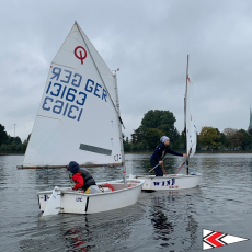 herrliches Wetter, beim Opti segeln | Foto: LYC