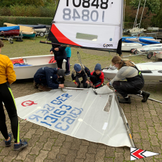 herrliches Wetter, beim Opti segeln | Foto: LYC