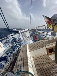 Crewfoto vor dem Auslaufen in Mindelo | Foto: Clara