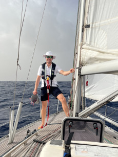 Crewfoto vor dem Auslaufen in Mindelo | Foto: Clara