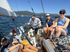 Crewfoto (v.l.n.r. Eric, Flemming, Jan-Henning, Clara, Lina und Jakob) | Foto: Clara