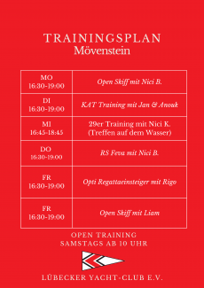 Trainingsplan auf der Wakenitz | Foto: LYC