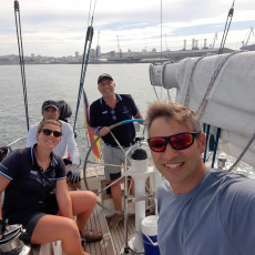 Crewfoto nach erfolgreicher Biskaya Überquerung | Foto: Clara