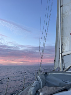 Crewfoto nach erfolgreicher Biskaya Überquerung | Foto: Clara