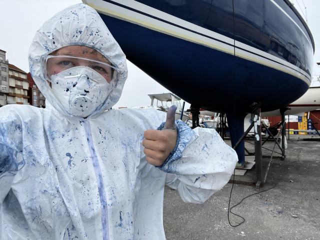 Anschleifen des Unterwasserschiffes ist endlich fertig | Foto: Clara