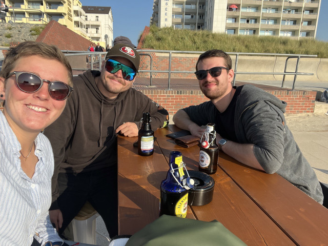 Sundowner am Strand von Borkum | Foto: Clara