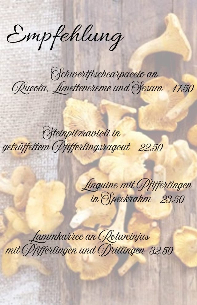 Pfifferling-Empfehlungen | Foto: Restaurant im LYC