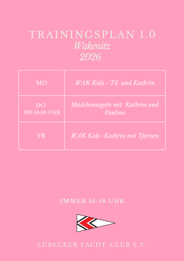 Trainingsplan WAK | Foto: LYC